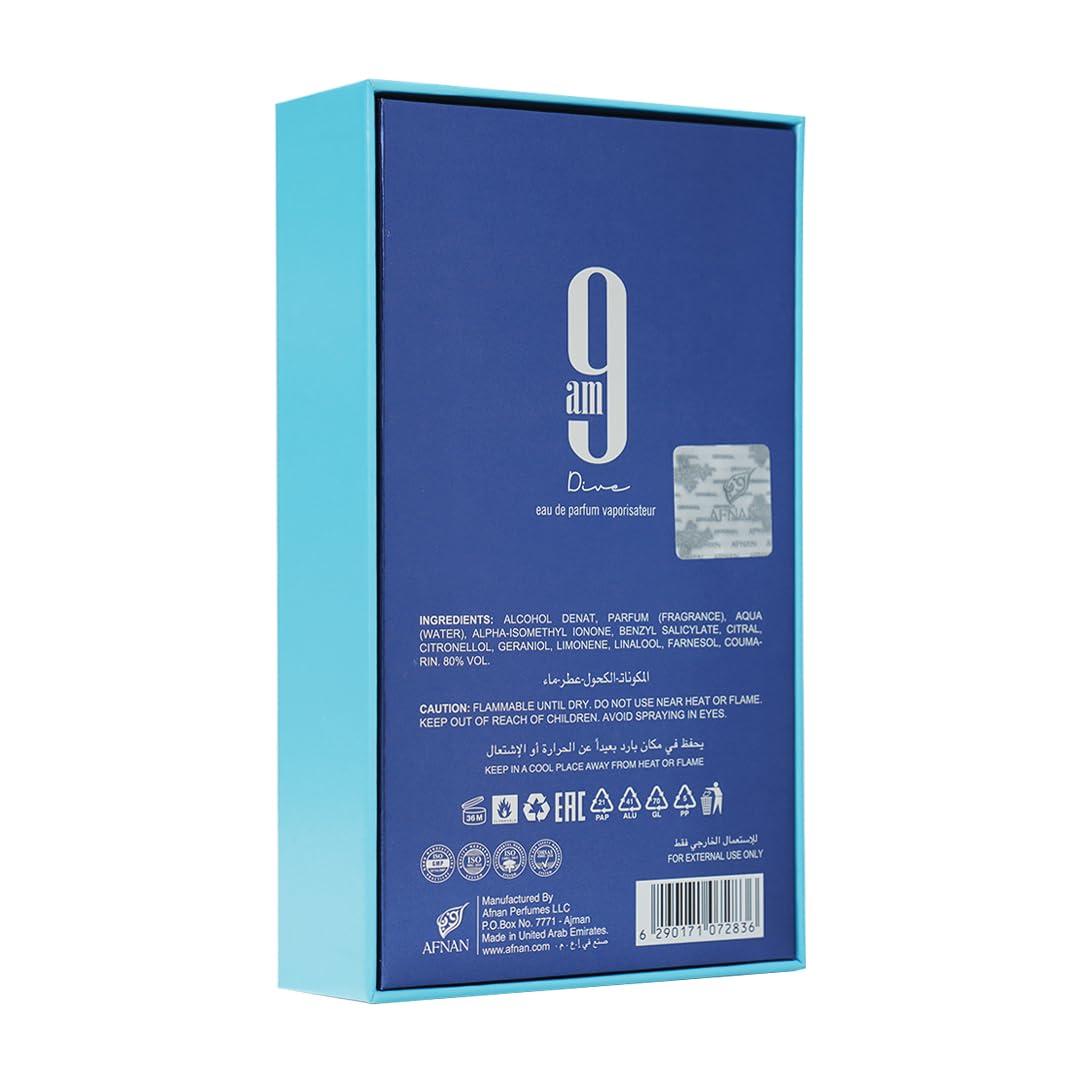 image:imageAfnan 9 PM Elixir Unisex Extrait de Parfum 34 Fl Oz9 AM Dive Unisex