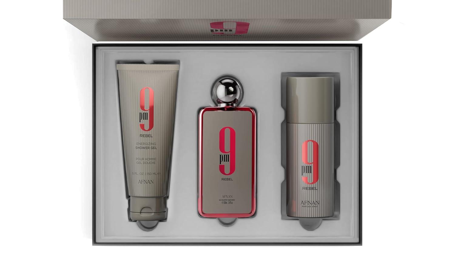 image:imageAfnan 9 PM Elixir Unisex Extrait de Parfum 34 Fl Oz9PM Rebel Gift Set