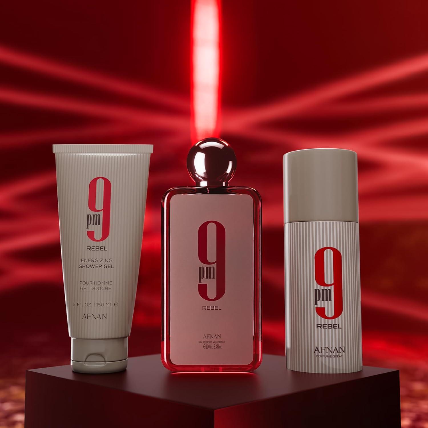 image:imageAfnan 9 PM Elixir Unisex Extrait de Parfum 34 Fl Oz9PM Rebel Gift Set