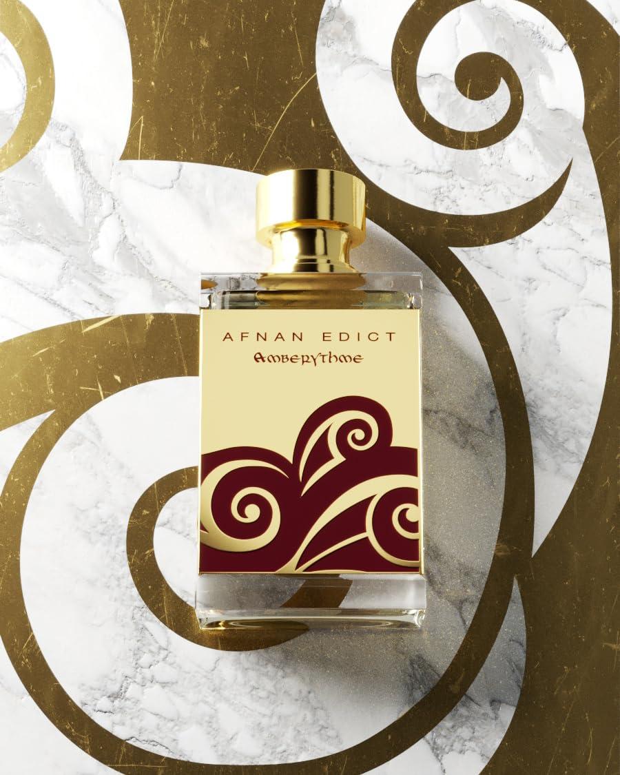 image:imageAfnan Edict Amberythme Unisex Luxury Eau de Parfum Spray 27 Fl Oz Warm amp Indulgent Amber Perfume with Cinnamon Vanilla amp Sandalwood