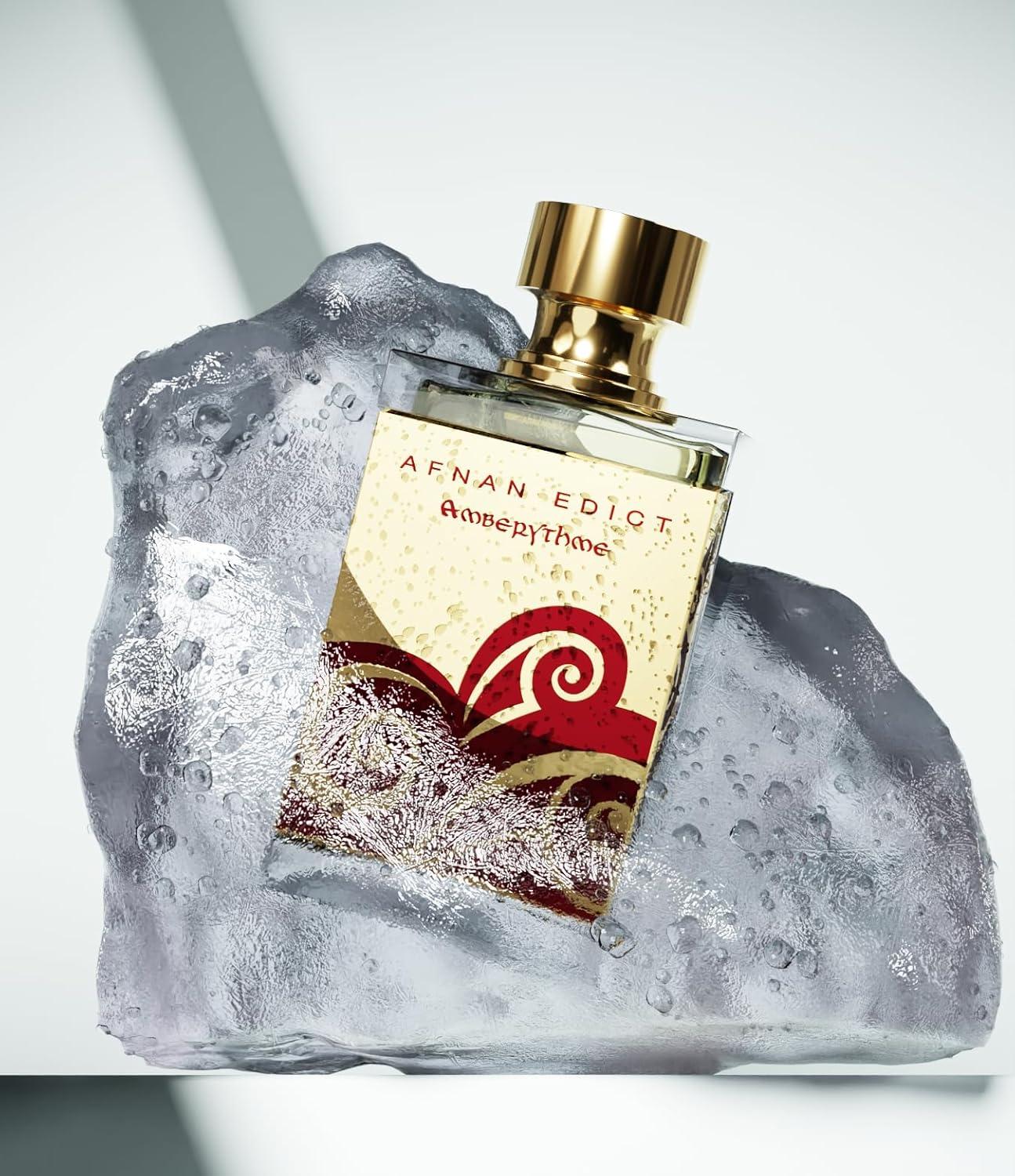 image:imageAfnan Edict Amberythme Unisex Luxury Eau de Parfum Spray 27 Fl Oz Warm amp Indulgent Amber Perfume with Cinnamon Vanilla amp Sandalwood