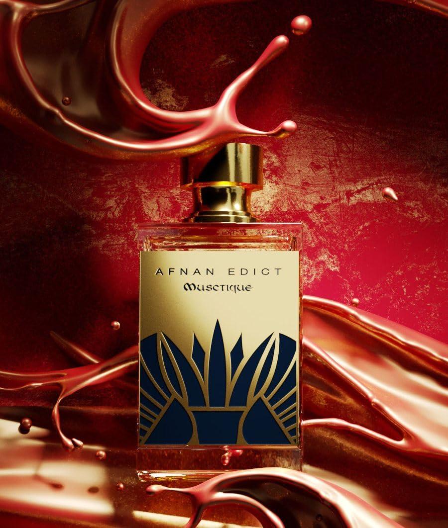 image:imageAfnan Edict Ouddiction Unisex Luxury Eau de Parfum Spray 27 Fl Oz Opulent Oud amp Amber Fragrance with Saffron amp LeatherMusctique
