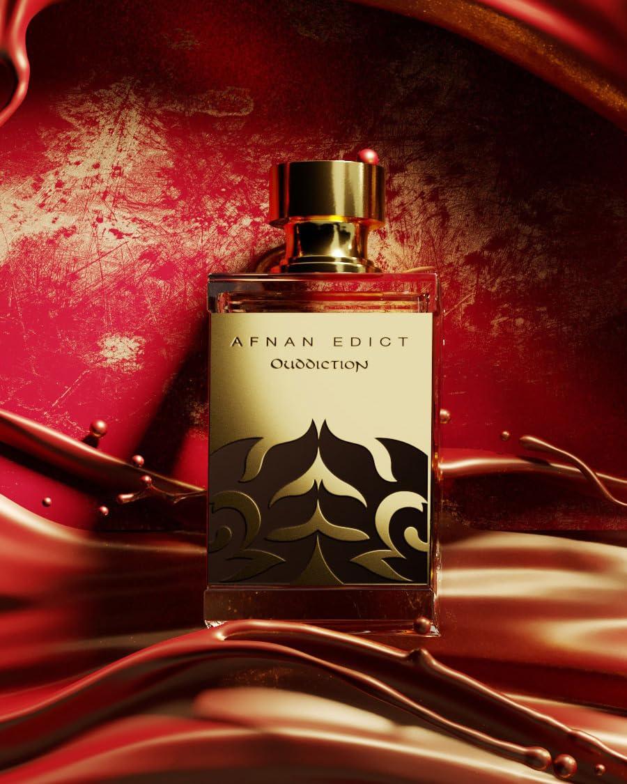 image:imageAfnan Edict Ouddiction Unisex Luxury Eau de Parfum Spray 27 Fl Oz Opulent Oud amp Amber Fragrance with Saffron amp LeatherOuddiction