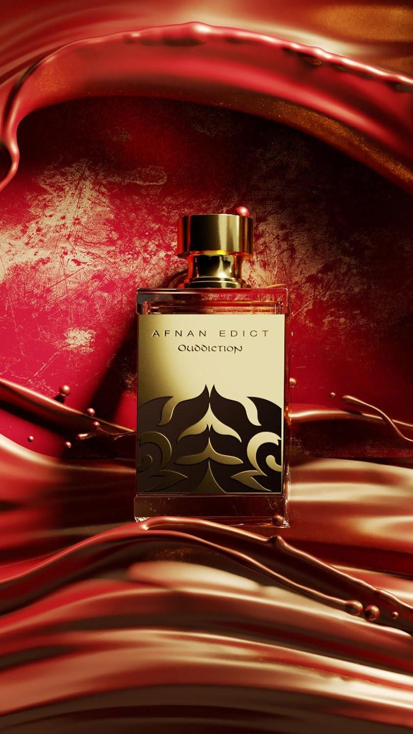 image:imageAfnan Edict Ouddiction Unisex Luxury Eau de Parfum Spray 27 Fl Oz Opulent Oud amp Amber Fragrance with Saffron amp LeatherOuddiction